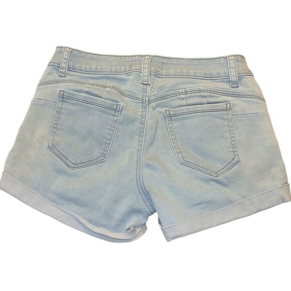 Wax Jean Big Booty Jean Shorts sz Med jean denim rolled cuffed shorts - Picture 2 of 5